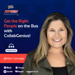 The Relentless Pursuit of Winning Podcast Episodes 123 Marci Schnap - CollabGenius
