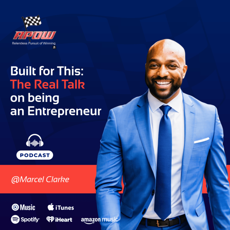 The Relentless Pursuit of Winning Podcast 8 Entrepreneurial Mindset Marcel Clarke Main