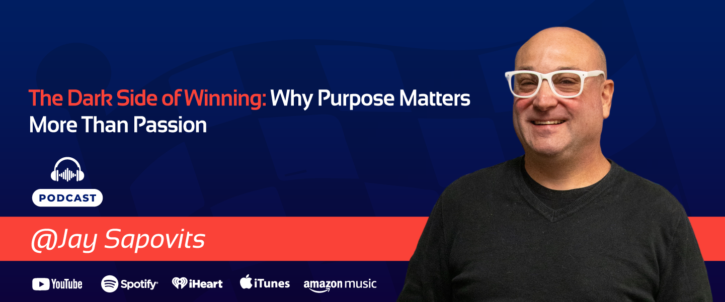 Jay Sapovits purpose in entrepreneurship Banner